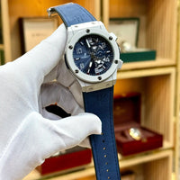 Premium TISSOT-Inspired Quartz Chronograph Leather Strap Watch