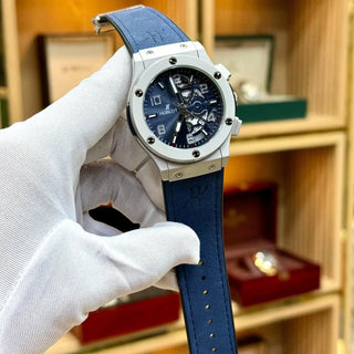 Premium TISSOT-Inspired Quartz Chronograph Leather Strap Watch
