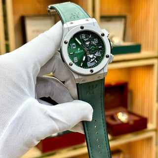 Premium TISSOT-Inspired Quartz Chronograph Leather Strap Watch