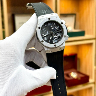 Premium TISSOT-Inspired Quartz Chronograph Leather Strap Watch